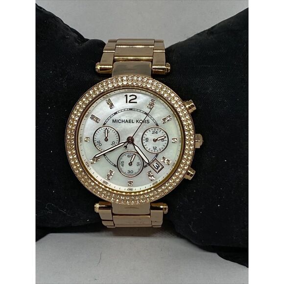 Michael Kors Parker MK5491 Womens Stainless Steel Analog Dial Quartz Watch UC682